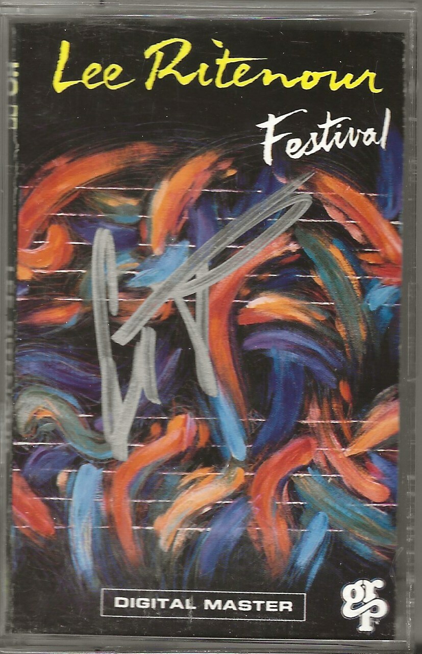 Lee Ritenour REAL hand SIGNED Festival cassette tape Autographed COA Jazz
