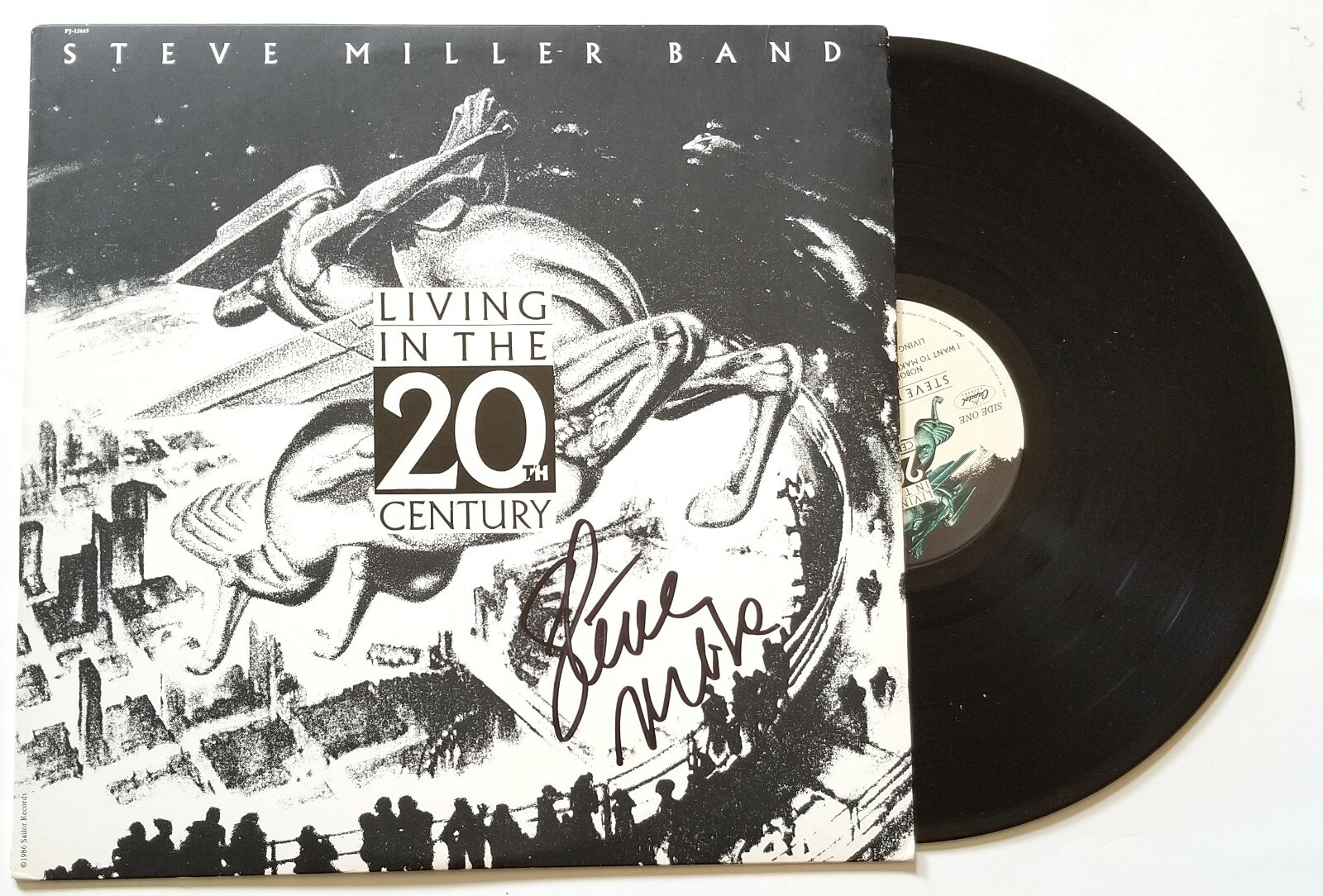 Steve Miller Band SIGNED Living In The 20th Century Vinyl Record COA by Steve
