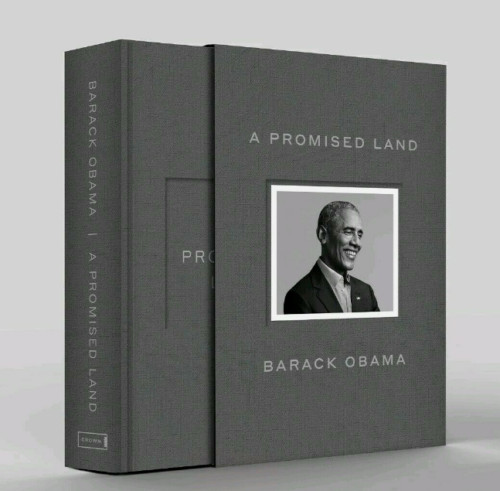 BARACK OBAMA HAND SIGNED A PROMISED LAND 1ST EDITION DELUXE CLOTHBOUND BOOK COLLECTIBLE MEMORABILIA