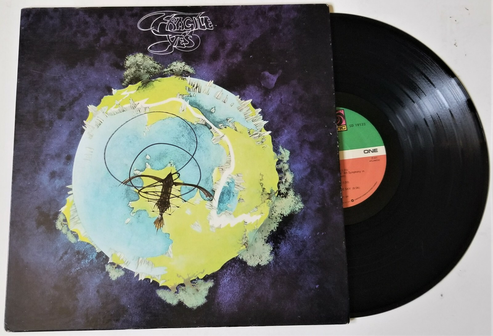 Jon Anderson of YES band REAL hand SIGNED Fragile Vinyl Record JSA COA
