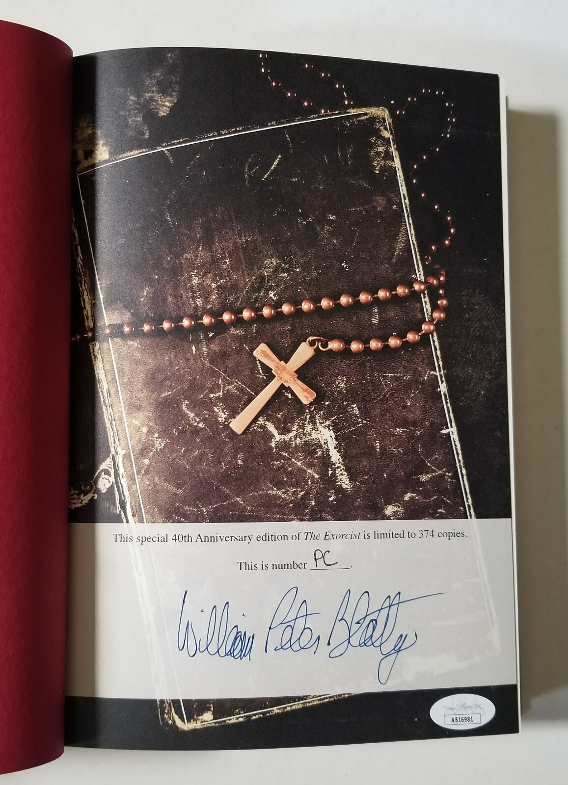WILLIAM PETER BLATTY SIGNED EXORCIST 40TH ANNIV LTD ED HARDCOVER BOOK JSA COA COLLECTIBLE MEMORABILIA