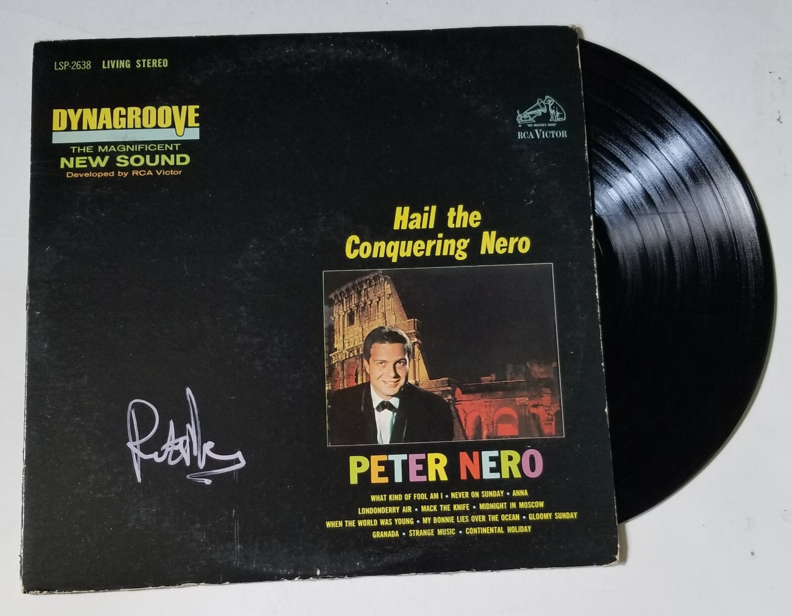 Peter Nero REAL hand SIGNED For The Nero Minded Vinyl Record #2 JSA COA
