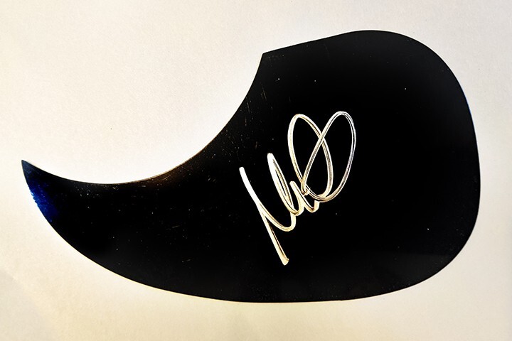 Mike Peters of The Alarm REAL hand SIGNED Acoustic Guitar Pickguard COA
