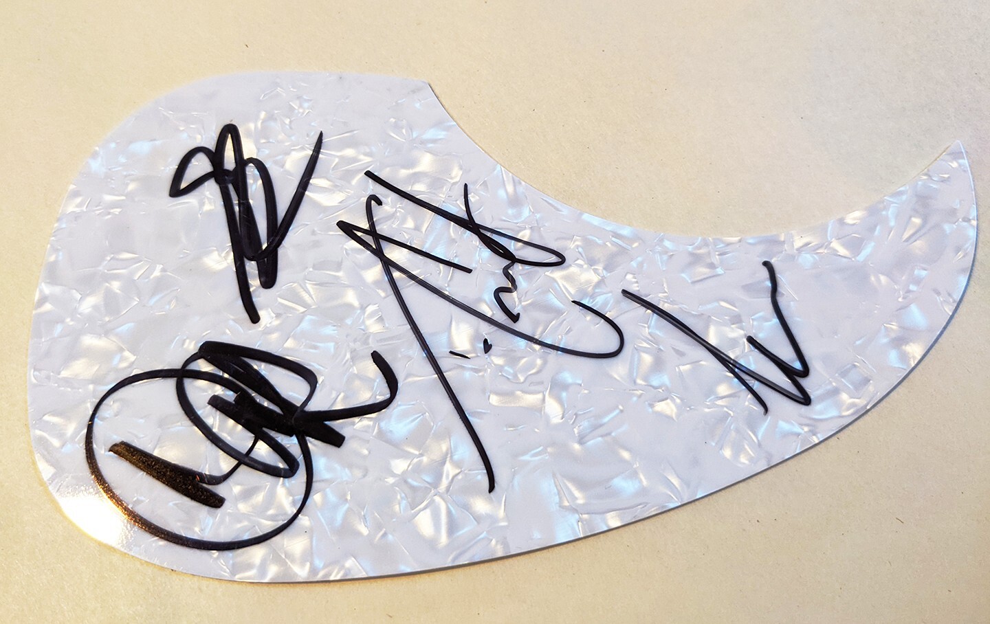 Dawes REAL hand SIGNED Acoustic Guitar Pickguard #2 COA Autographed all 4
