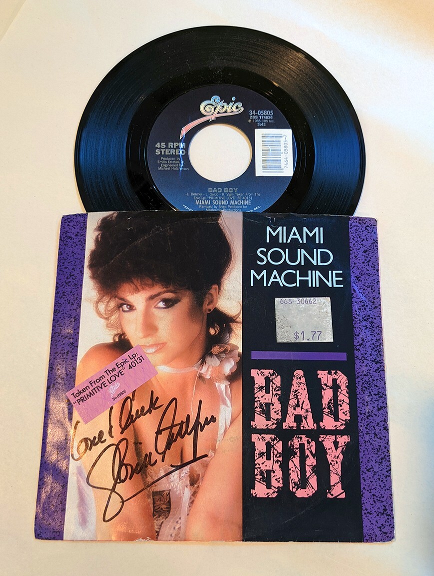 Gloria Estefan SIGNED Miami Sound Machine: Bad Boy 7