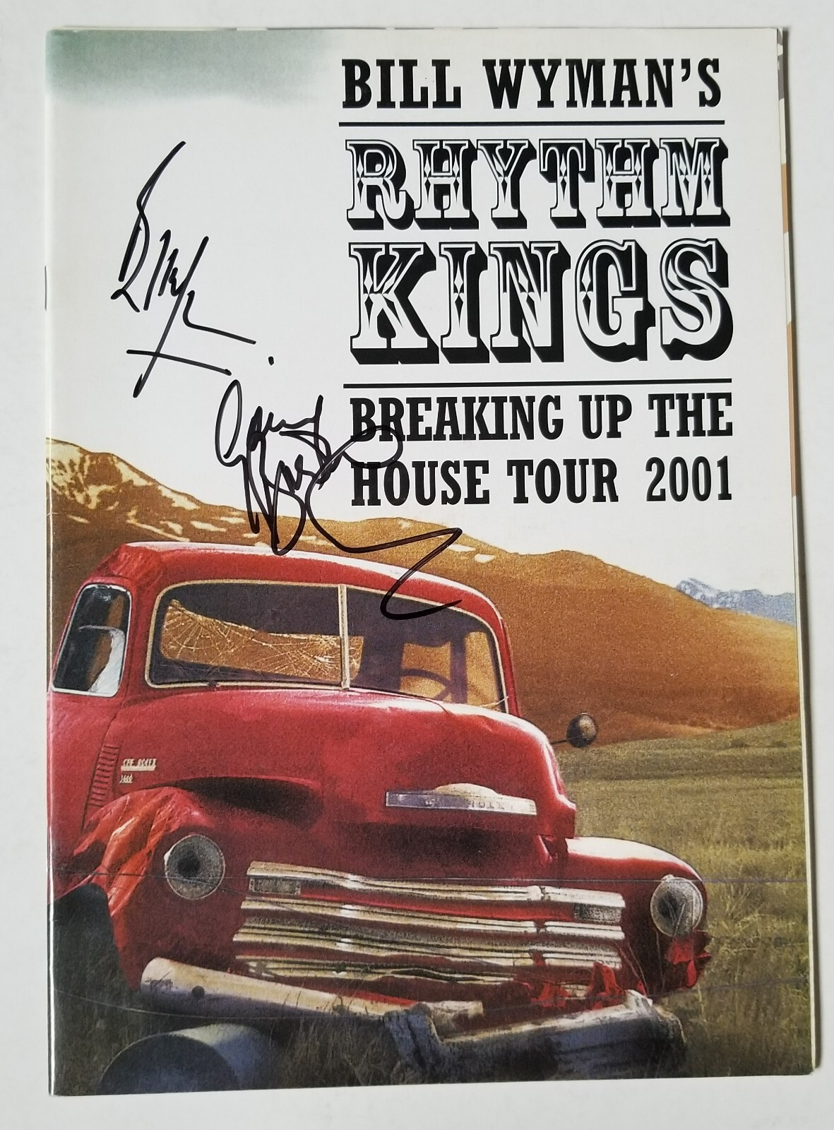Bill Wyman / Gary Brooker SIGNED Rhythm Kings Tour Program JSA COA Rolling Stone
