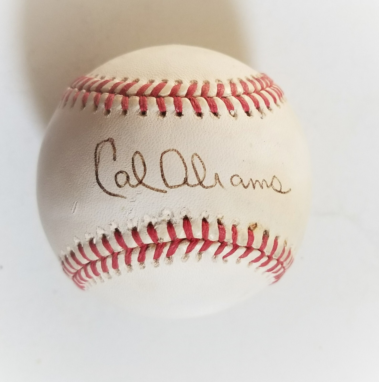 Cal Abrams REAL hand SIGNED Baseball JSA COA MLB Autographed Dodgers Abie
