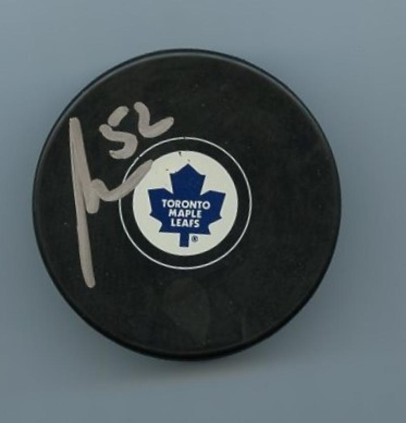 MARTIN MARINCIN TORONTO MAPLE LEAFS SIGNED AUTOGRAPHED HOCKEY PUCK W/ COA