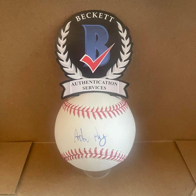 ANDREW HEANEY LOS ANGELES DODGERS SIGNED AUTO M.L.BASEBALL BECKETT AUTHENTICATED