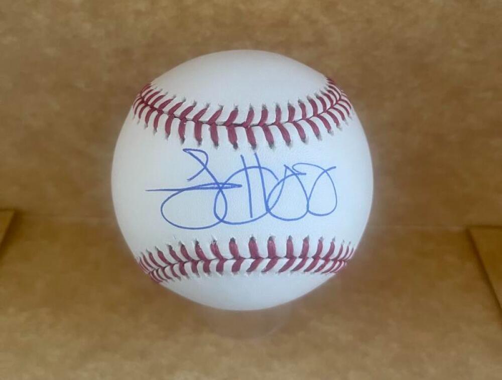 STEVEN HAJJAR CINCINNATI REDS SIGNED AUTO M.L. BASEBALL BECKETT AUTHENTICATED