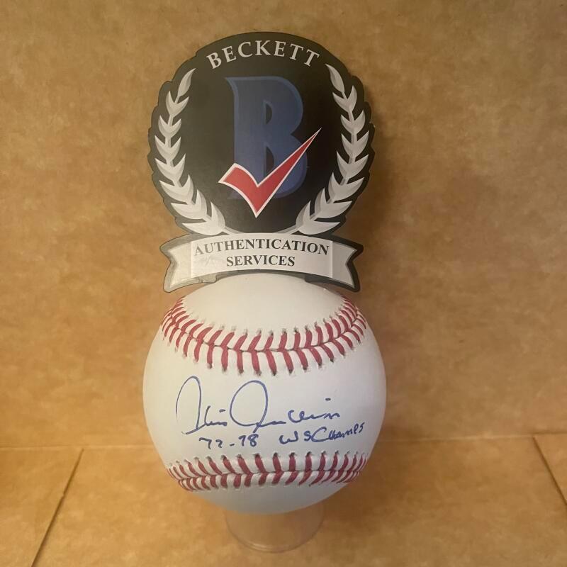 CHRIS CHAMBLISS YANKEES 77 78 WS CHAMPS SIGNED AUTO BECKETT AUTHENTICATED