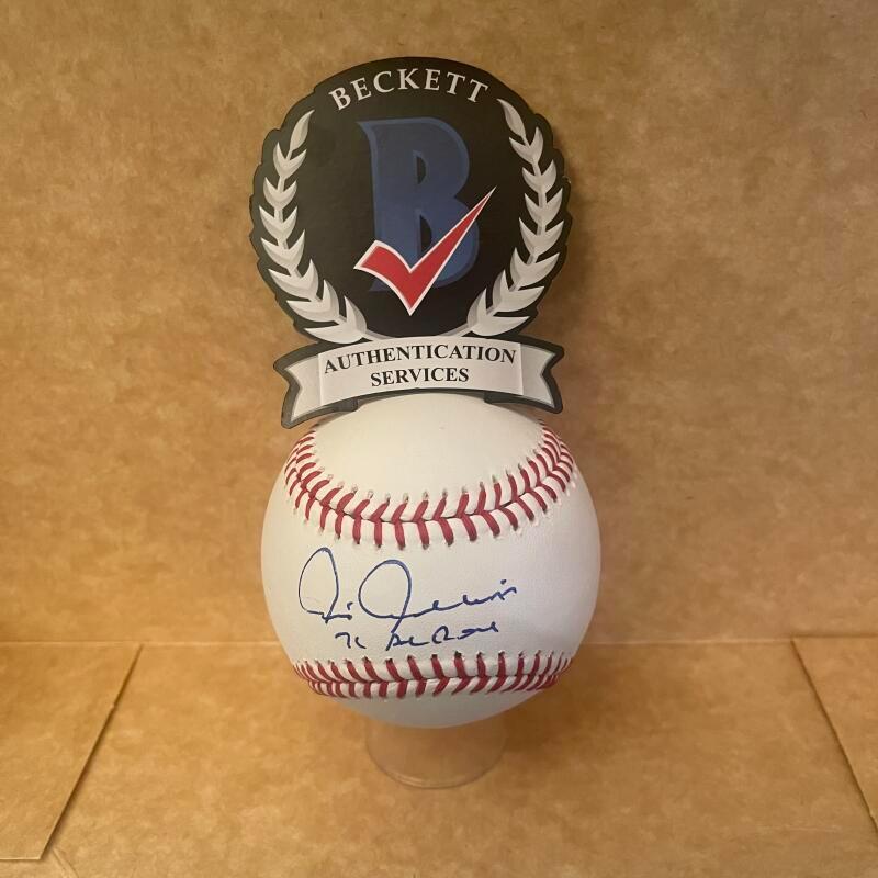 CHRIS CHAMBLISS YANKEES 77 78 WS CHAMPS SIGNED AUTO BECKETT AUTHENTICATED