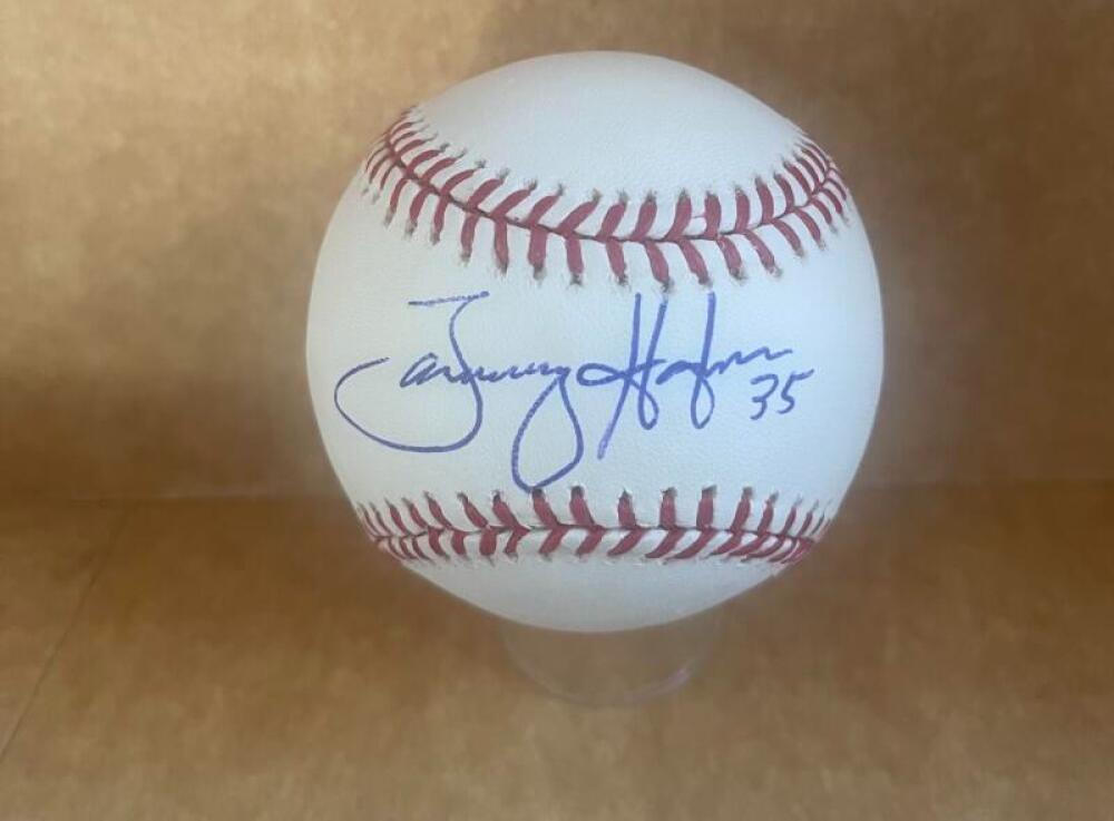 TOMMY HUNTER PHILLIES/METS SIGNED AUTO M.L. BASEBALL BECKETT AUTHENTICATED