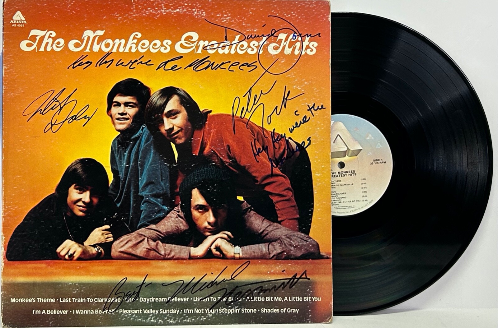 THE MONKEES Signed Autograph 