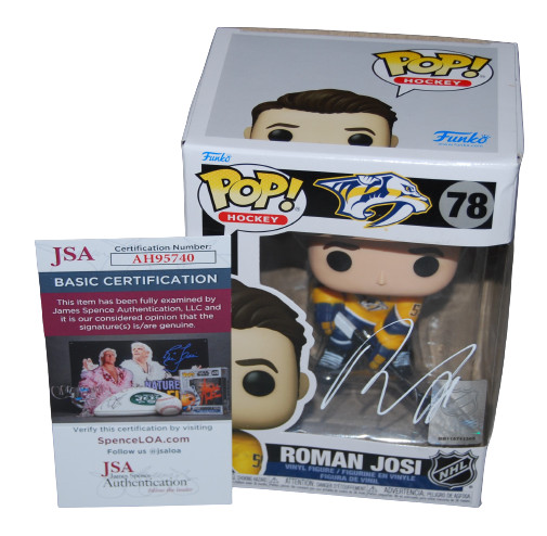 ROMAN JOSI signed (NASHVILLE PREDATORS) NHL #78 Funko Pop JSA COA AH95740