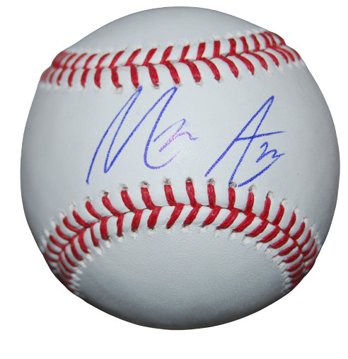 MASON AUER signed (TAMPA BAY RAYS) TOP PROSPECT OML baseball JSA COA AH95657