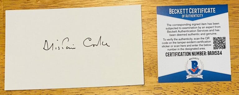 ALISTAIR COOKE SIGNED AUTOGRAPHED 3×5 CARD BAS BECKETT CERT MASTERPIECE THEATRE
 COLLECTIBLE MEMORABILIA