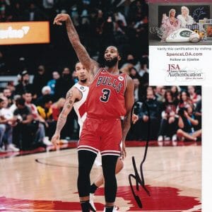 ANDRE DRUMMOND signed (CHICAGO BULLS) basketball 8X10 photo JSA COA AH95846