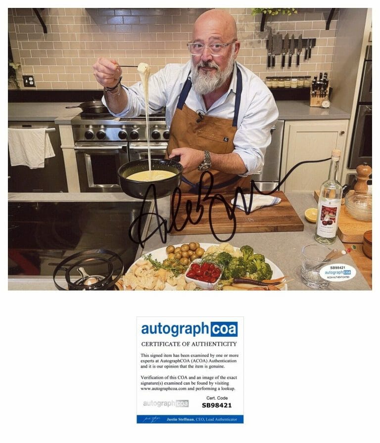 ANDREW ZIMMERN ‘BIZARRE FOODS’ CHEF SIGNED AUTOGRAPHED 8×10 ACOA
 COLLECTIBLE MEMORABILIA