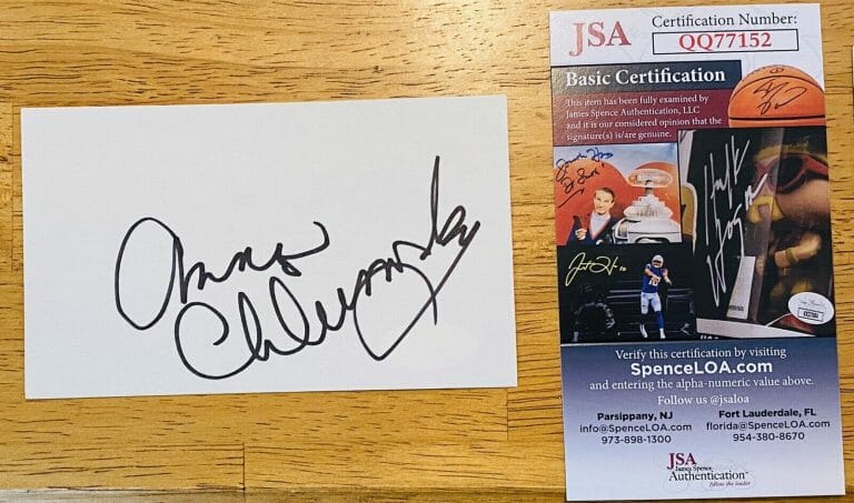 ANNA CHLUMSKY SIGNED AUTOGRAPHED 3×5 CARD JSA CERTIFIED MY GIRL VEEP
 COLLECTIBLE MEMORABILIA