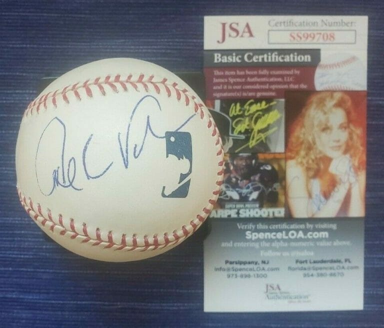 ANTONIO VILLARAIGOSA SIGNED OMLB BASEBALL W/ JSA COA #SS99708 FMR LA MAYOR COLLECTIBLE MEMORABILIA