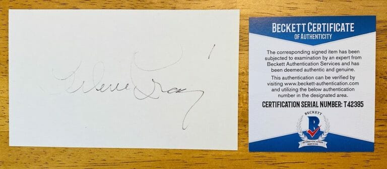 ARLENE FRANCIS SIGNED AUTOGRAPHED 3×5 CARD BAS BECKETT CERT WHAT’S MY LINE?
 COLLECTIBLE MEMORABILIA