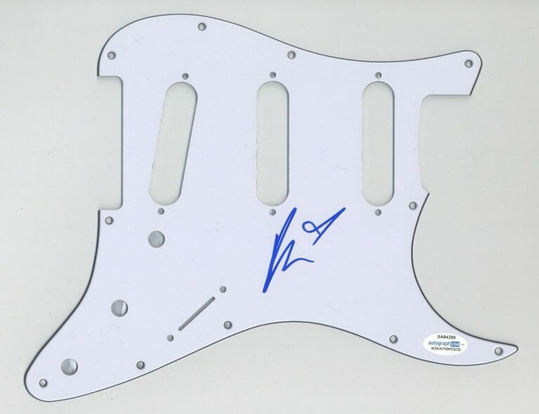 BEA MILLER POP STAR SIGNED AUTOGRAPH STRAT GUITAR PICKGUARD ACOA COA XFACTOR COLLECTIBLE MEMORABILIA