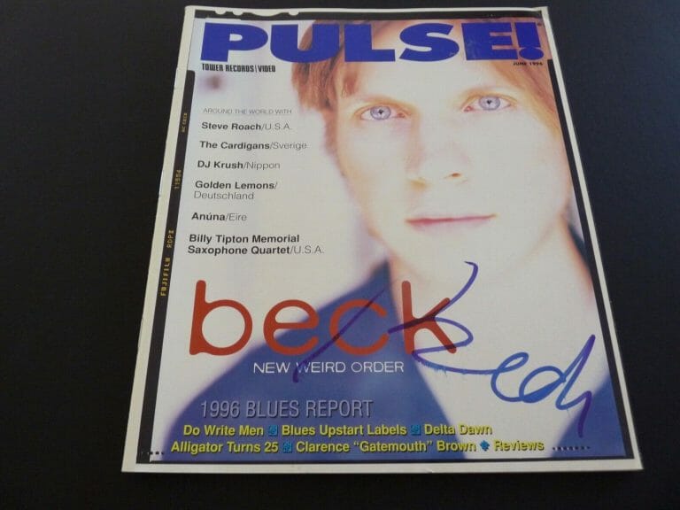 BECK SIGNED AUTOGRAPHED PULSE MAGAZINE PSA BECKETT GUARANTEED COLLECTIBLE MEMORABILIA