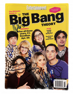 BIG BANG THEORY FULL CAST (X7) SIGNED AUTOGRAPH ENTERTAINMENT WEEKLY LE MAGAZINE COLLECTIBLE MEMORABILIA