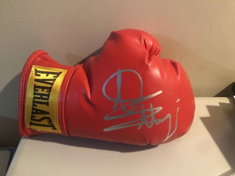 BIG JACK MULOWAYI SIGNED AUTOGRAPH EVERLAST BOXING GLOVE COA COLLECTIBLE MEMORABILIA