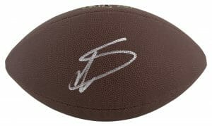 BILLS STEFON DIGGS AUTHENTIC SIGNED WILSON SUPER GRIP NFL FOOTBALL BAS WITNESSED COLLECTIBLE MEMORABILIA