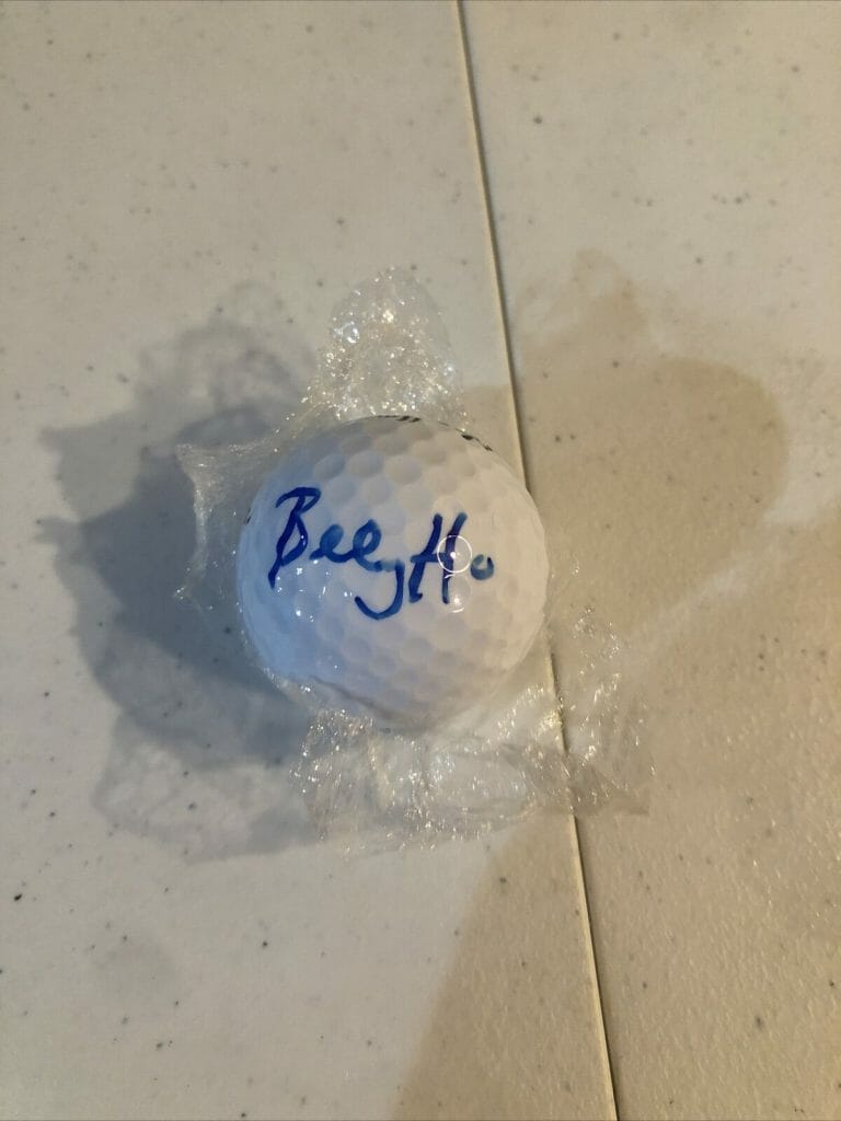 BILLY HORSCHEL SIGNED AUTOGRAPH GOLF BALL COA PGA TOUR GOLFER COLLECTIBLE MEMORABILIA