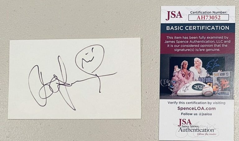 BO SVENSON SIGNED AUTOGRAPHED 3×5 CARD JSA CERT WALKING TALL INGLORIOUS BASTARDS
 COLLECTIBLE MEMORABILIA
