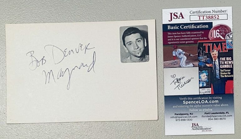 BOB DENVER SIGNED AUTOGRAPHED 4×6 CARD JSA CERT DOBIE GILLIS GILLIGAN’S ISLAND
 COLLECTIBLE MEMORABILIA