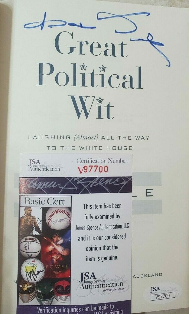 BOB DOLE SIGNED “GREAT POLITICAL WIT” W/ JSA COA #V97700 BOOK (1ST/1ST) COLLECTIBLE MEMORABILIA