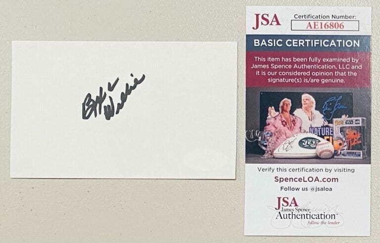 BOXCAR WILLIE SIGNED AUTOGRAPHED 3×5 CARD JSA CERT COUNTRY MUSIC STAR
 COLLECTIBLE MEMORABILIA