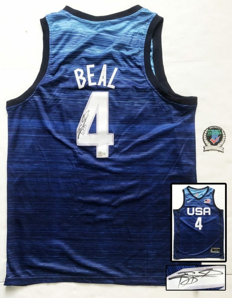 BRADLEY BEAL SIGNED JERSEY 2020 TOKYO OLYMPICS BECKETT BAS COA COLLECTIBLE MEMORABILIA
