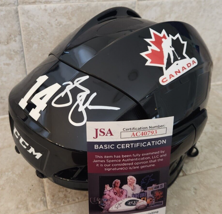 BRENDAN SHANAHAN SIGNED FULL-SIZE HOCKEY HELMET W/ JSA COA #AC40793 TEAM CANADA COLLECTIBLE MEMORABILIA