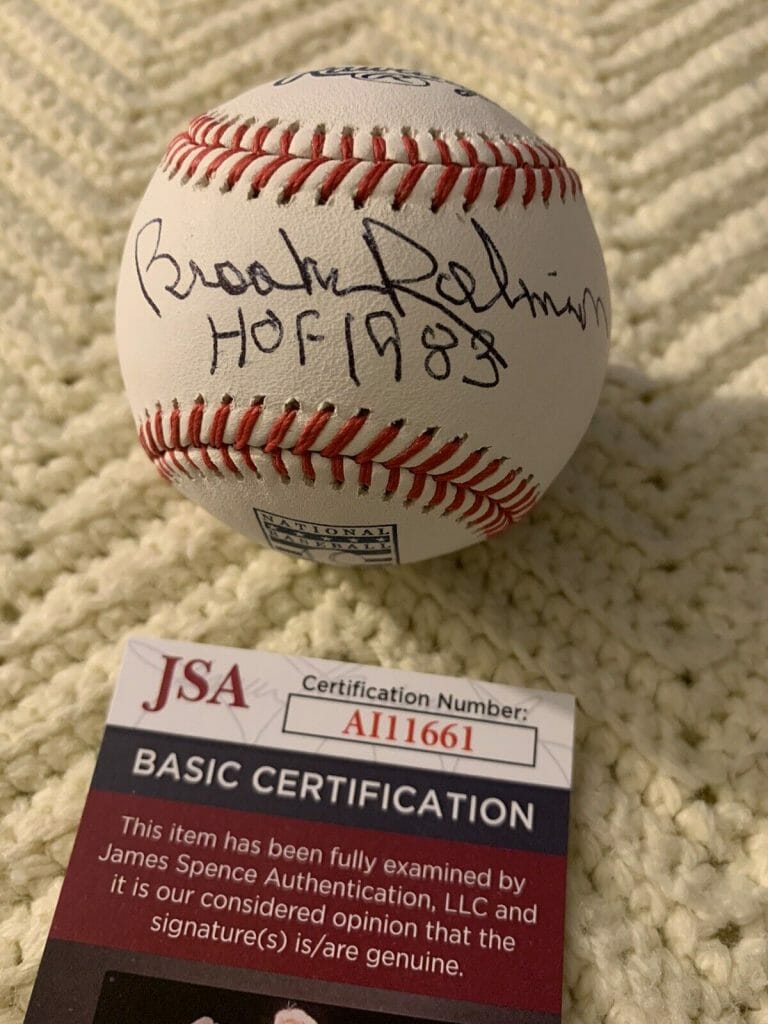 Brooks Robinson hot HOF Signed Official AL Baseball with JSA COA