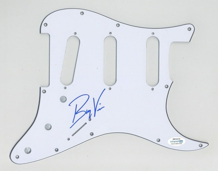 BRYCE VINE SIGNED AUTOGRAPH STRAT ELECTRIC GUITAR PICKGUARD ACOA RAP LA LA LAND COLLECTIBLE MEMORABILIA