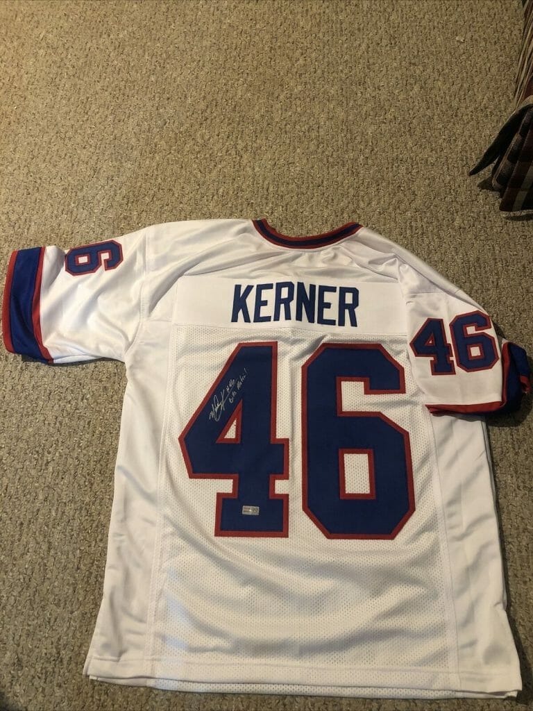 BUFFALO BILLS- MARLON KERNER SIGNED AUTOGRAPH JERSEY TRISTAR COA MAFIA COLLECTIBLE MEMORABILIA