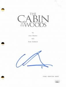 CHRIS HEMSWORTH SIGNED AUTOGRAPH CABIN IN THE WOODS FULL MOVIE SCRIPT – THOR JSA COLLECTIBLE MEMORABILIA