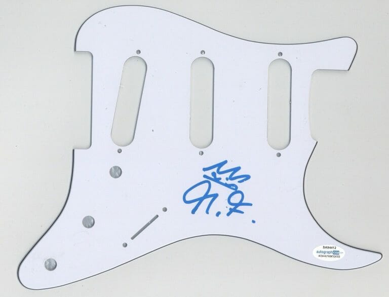 CHRISTONE KINGFISH INGRAM SIGNED AUTOGRAPH STRAT GUITAR PICKGUARD ACOA COA BLUES COLLECTIBLE MEMORABILIA