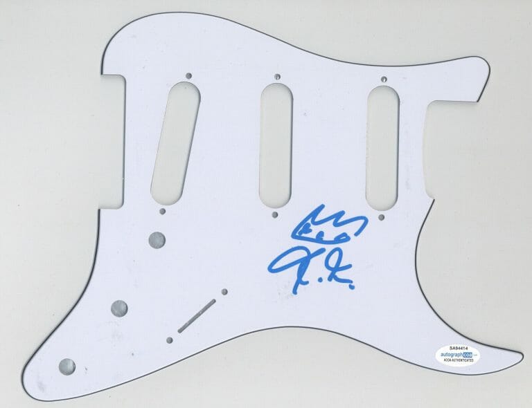 CHRISTONE KINGFISH INGRAM SIGNED AUTOGRAPH STRAT GUITAR PICKGUARD ACOA COA BLUES COLLECTIBLE MEMORABILIA