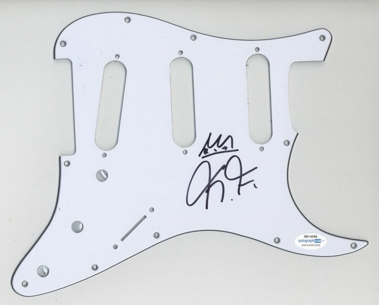CHRISTONE KINGFISH INGRAM SIGNED AUTOGRAPH STRAT GUITAR PICKGUARD ACOA COA BLUES COLLECTIBLE MEMORABILIA
