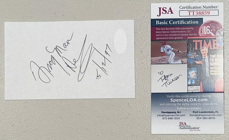 CLARENCE FROGMAN HENRY SIGNED AUTOGRAPHED 3×5 PAGE JSA CERT
 COLLECTIBLE MEMORABILIA