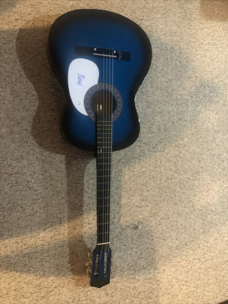 CLAUD SIGNED AUTOGRAPH 38” ACOUSTIC GUITAR ACOA POP ROCK SOFT SPOT COLLECTIBLE MEMORABILIA