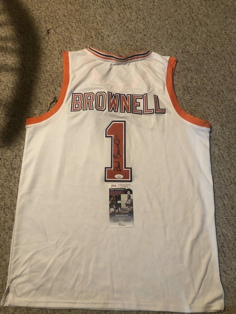 CLEMSON TIGERS- BRAD BROWNELL SIGNED AUTOGRAPH JERSEY JSA COA BASKETBALL COACH COLLECTIBLE MEMORABILIA