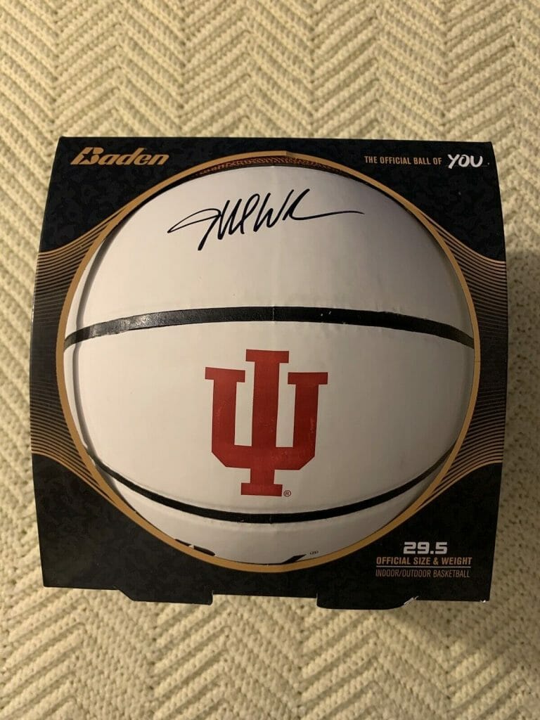 COACH MIKE WOODSON SIGNED INDIANA HOOSIERS BASKETBALL IU
 COLLECTIBLE MEMORABILIA