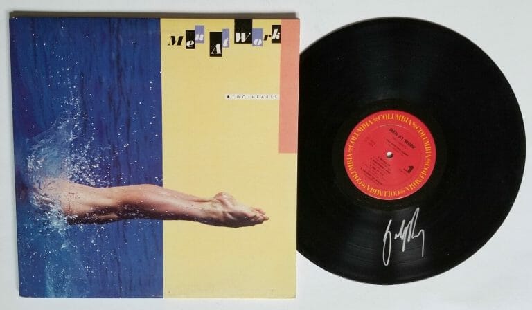 COLIN HAY OF MEN AT WORK REAL HAND SIGNED TWO HEARTS VINYL RECORD COA
 COLLECTIBLE MEMORABILIA